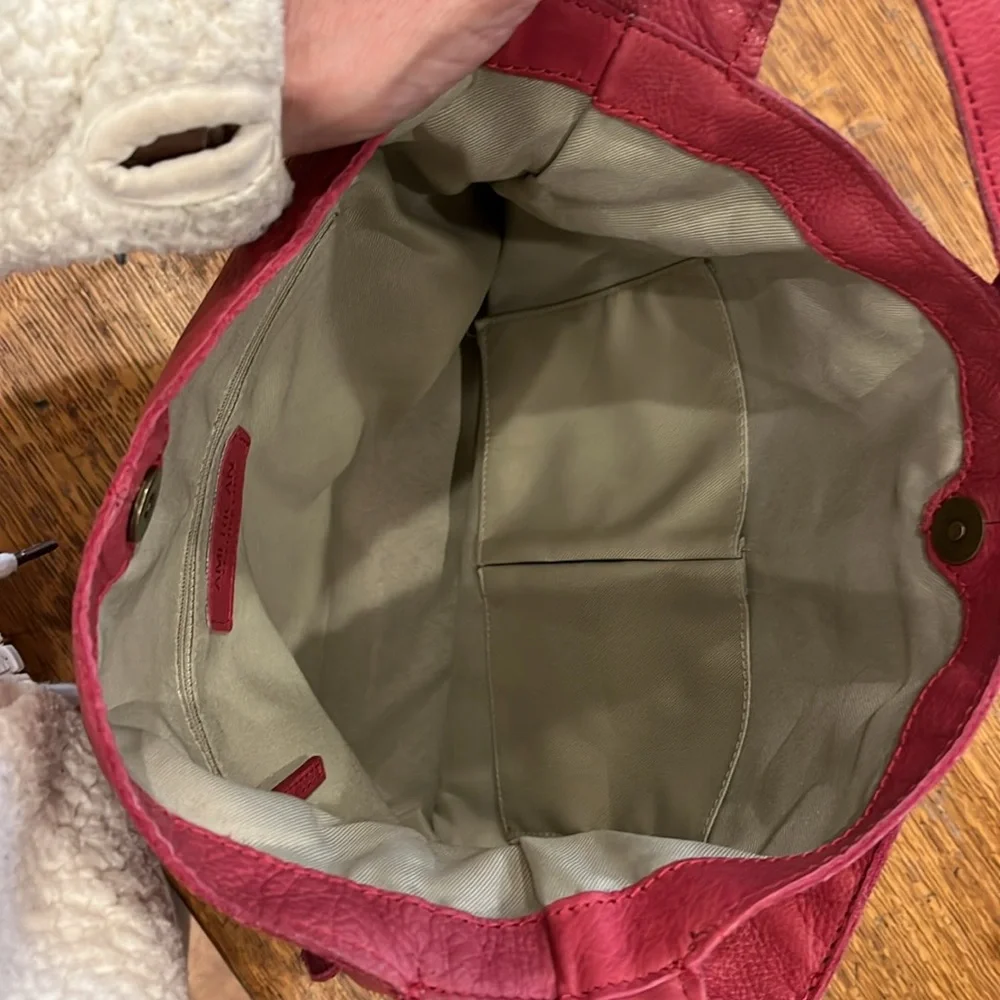 American Leather Co Pink Leather Hobo bag - Picture 5 of 11